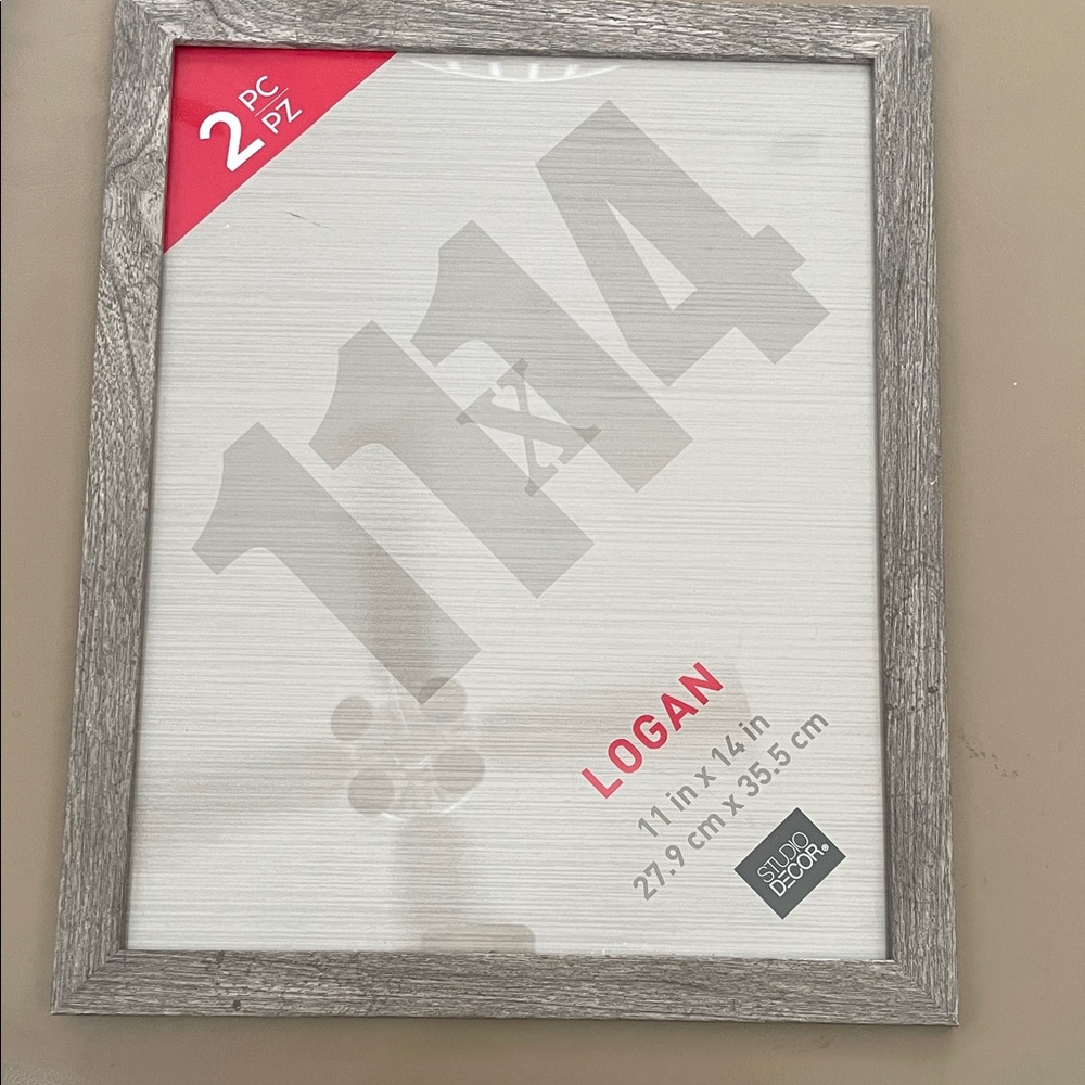 Studio Decor gray  Picture Frame holds 11x 14 photo